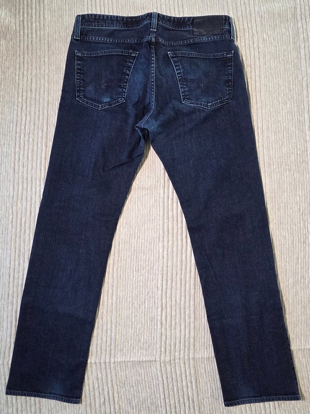 AG Adriano Goldschmied Matchbox Slim Straight Jeans Men's 34x30 Dark Wash USA Ma - Picture 11 of 11